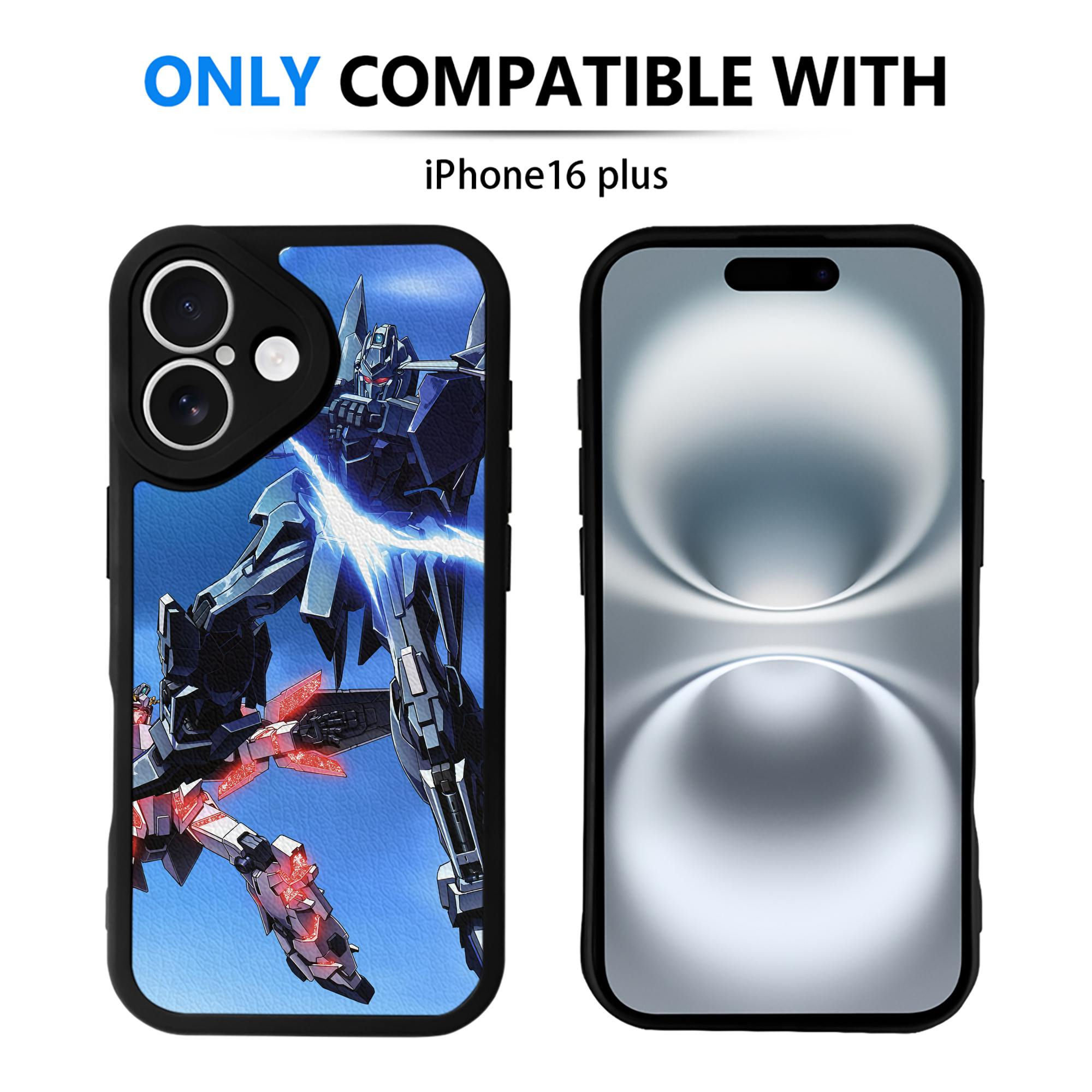 （画像用） 機動戦士ガンダム Mobile Suit Gundam 【iPhone 16シリーズ対応】シリコンスマホケース（レザー調） 材質：シリコン